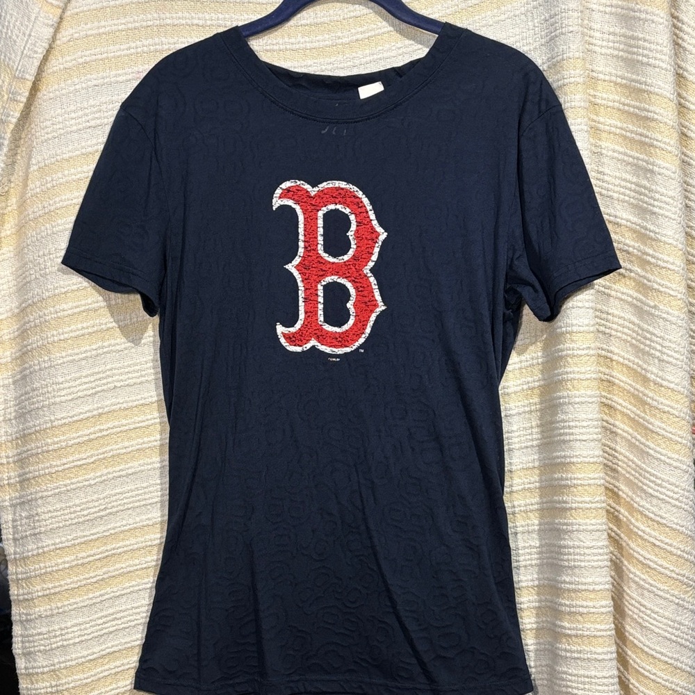 Boston Red Sox Women’s Graphic Tee | Navy B Logo | XL | Sport Concepts